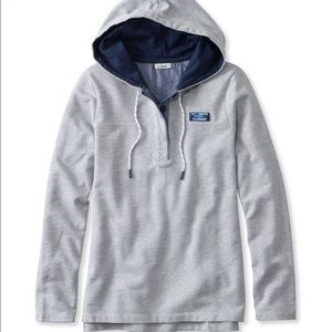 LL Bean Soft Cotton Rugby Pullover Hoodie